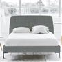 Cosmo Bed - White Buttons - Superking - Metal Leg - Brera Lino Zinc