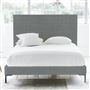 Square Bed - Superking - Metal Leg - Brera Lino Zinc