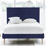 Square Bed - Superking - Beech Leg - Brera Lino Ultra Marine