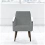 Ray - Chair - Walnut Leg - Brera Lino Zinc