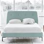 Cosmo Bed - Self Buttons - Superking - Metal Leg - Brera Lino Celadon