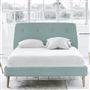 Cosmo Bed - Self Buttons - Superking - Beech Leg - Brera Lino Celadon