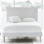 Square Bed - Superking - Beech Leg - Brera Lino Alabaster