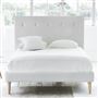 Polka Bed - White Buttons - Superking - Beech Leg - Brera Lino Alab...