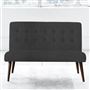 Eva 2 Seater - Walnut Leg - Brera Lino Espresso