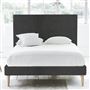 Square Bed - Superking - Beech Leg - Brera Lino Espresso