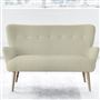 Florence 2 Seater - White Buttons - Beech Leg - Elrick Natural
