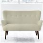 Florence 2 Seater - White Buttons - Walnut Leg - Elrick Natural
