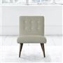 Eva Chair - White Buttons - Walnut Leg - Cassia Dove