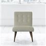 Eva Chair - White Buttons - Walnut Leg - Cassia Dove