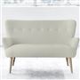 Florence 2 Seater - White Buttons - Beech Leg - Elrick Alabaster
