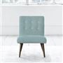 Eva Chair - White Buttons - Walnut Leg - Brera Lino Celadon
