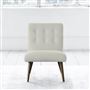 Eva Chair - White Buttons - Walnut Leg - Elrick Alabaster