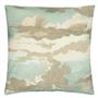 Dragonfly over Clouds Sky Blue Cushion  - Reverse