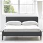 Square Low Bed -  Single  -  Walnut Leg  -  Cassia Granite