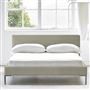 Square Low Bed -  Superking  -  Metal Leg  -  Cassia Dove