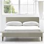 Square Low Bed -  Single  -  Walnut Leg  -  Cassia Dove