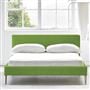 Square Low Bed -  Superking  -  Beech Leg  -  Cassia Grass