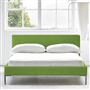 Square Low Bed -  Superking  -  Metal Leg  -  Cassia Grass