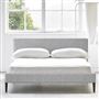 Square Low Bed -  Single  -  Walnut Leg  -  Brera Lino Graphite