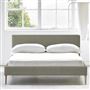 Square Low Bed -  Superking  -  Beech Leg  -  Cheviot Pebble