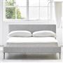 Square Low Bed -  Superking  -  Beech Leg  -  Brera Lino Graphite