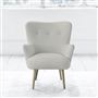 Florence Chair - Self Buttonss - Beech Leg - Conway Ecru