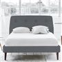 Cosmo Bed - Self Buttons - Superking - Walnut Leg - Conway Gunmetal