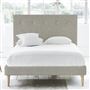 Polka Bed - White Buttons - Superking - Beech Leg - Conway Natural
