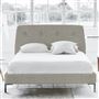 Cosmo Bed - Self Buttons - Single - Metal Leg - Conway Natural
