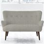 Florence Sofa - Self Buttons - Walnut Leg - Conway Natural
