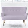 Florence Sofa - White Buttons - Beech Leg - Conway Orchid