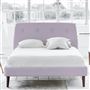 Cosmo Bed - Self Buttons - Superking - Walnut Leg - Conway Orchid