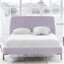 Cosmo Bed - White Buttons - Superking - Metal Leg - Conway Orchid