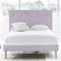 Polka Bed - Self Buttons - Superking - Beech Leg - Conway Orchid