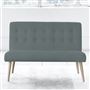 Eva Sofa - Self Buttons - Beech Leg - Rothesay Aqua