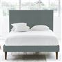 Square Bed - Superking - Walnut Leg - Rothesay Aqua