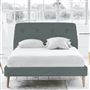 Cosmo Bed - Self Buttons - Superking - Beech Leg - Rothesay Aqua