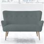 Florence Sofa - Self Buttons - Beech Leg - Rothesay Aqua