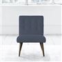 Eva Chair - Self Buttonss - Walnut Leg - Rothesay Denim