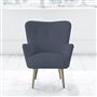 Florence Chair - Self Buttonss - Beech Leg - Rothesay Denim
