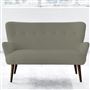 Florence Sofa - Self Buttons - Walnut Leg - Rothesay Linen