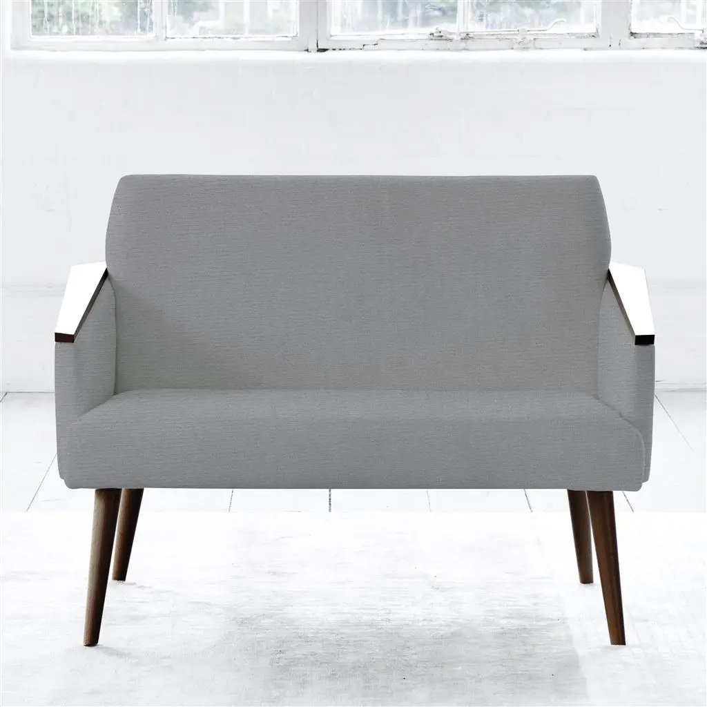 Ray - Two Seater - Walnut Leg - Cassia Zinc