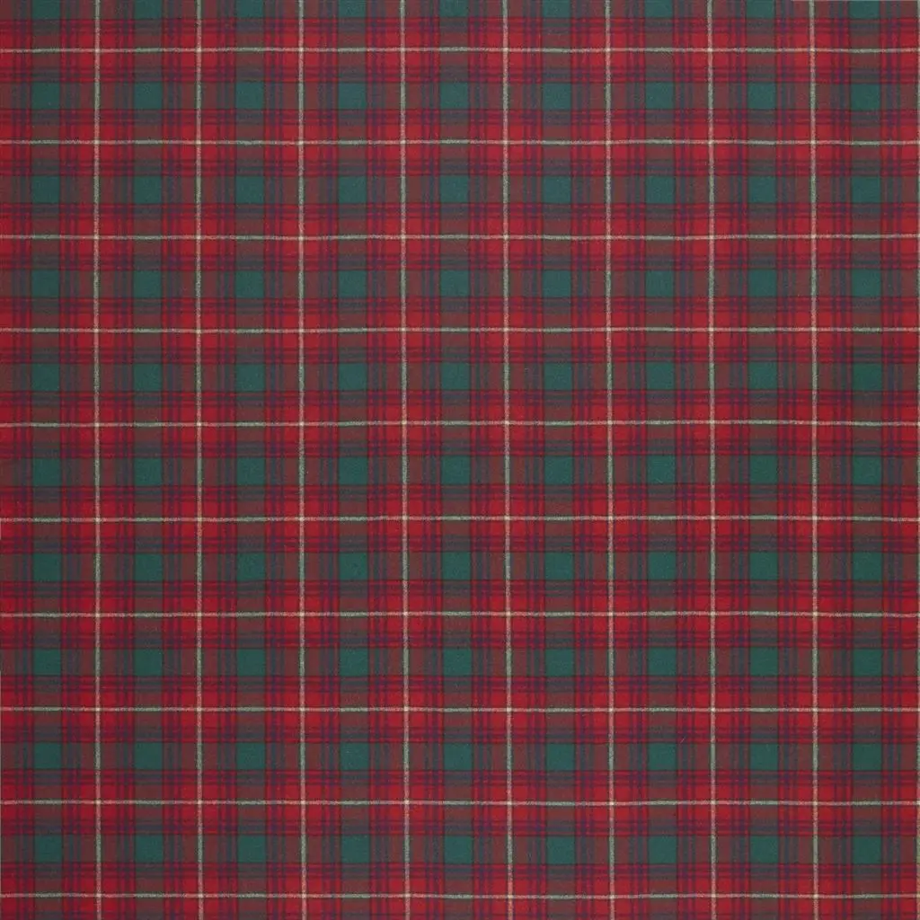 Doncaster Tartan Evening Red Fabric Ralph Lauren Designers Guild