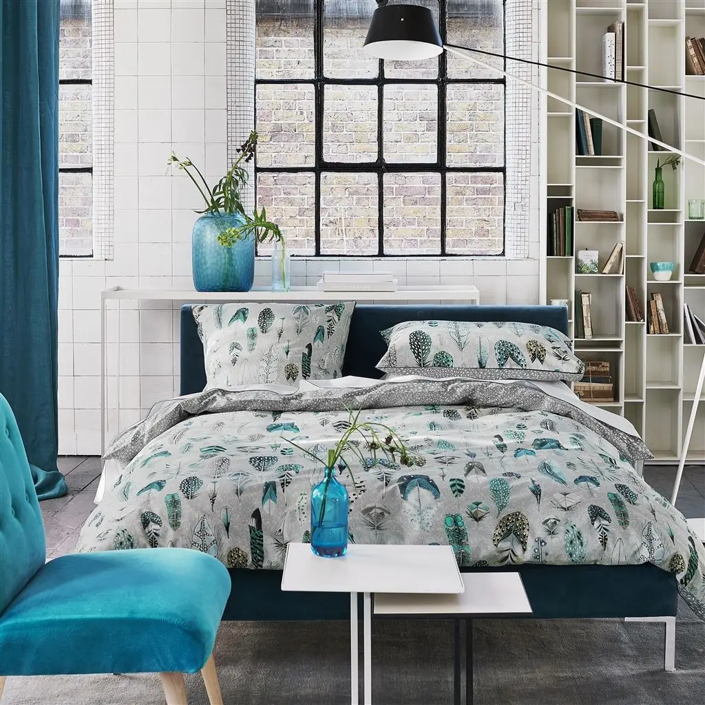 Quill Duck Egg Bettwasche Designers Guild