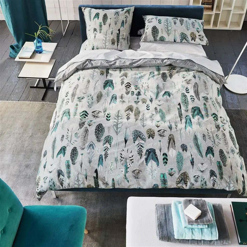 Quill Duck Egg Bettwasche Designers Guild