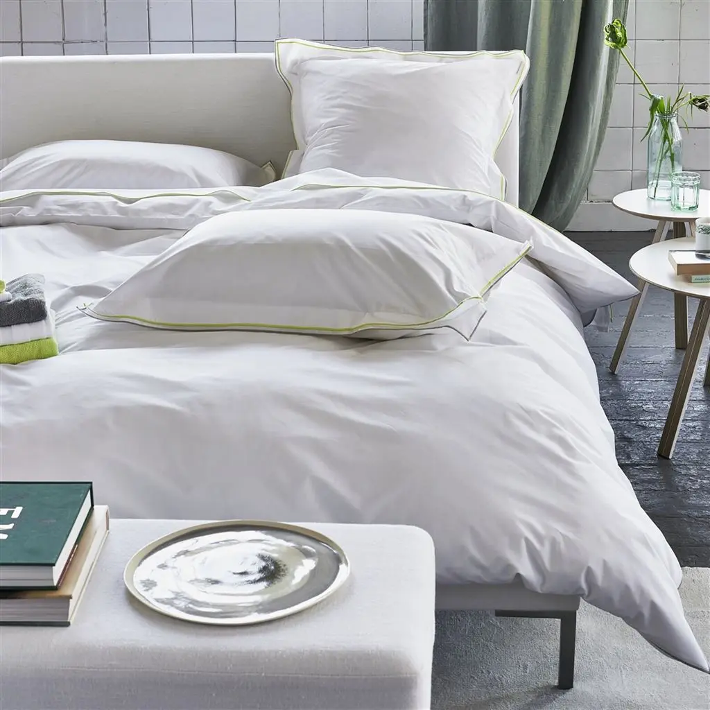 Astor Pale Grey Lime Bettwasche Designers Guild