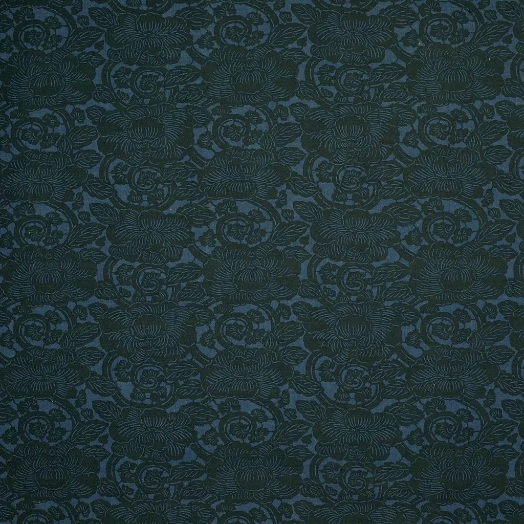 augustine floral - indigo