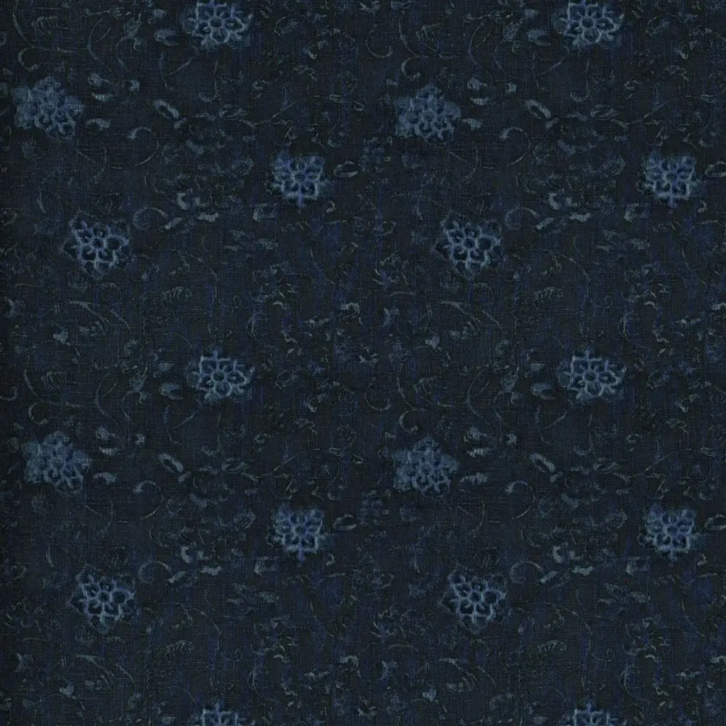 kotori floral - overdyed indigo