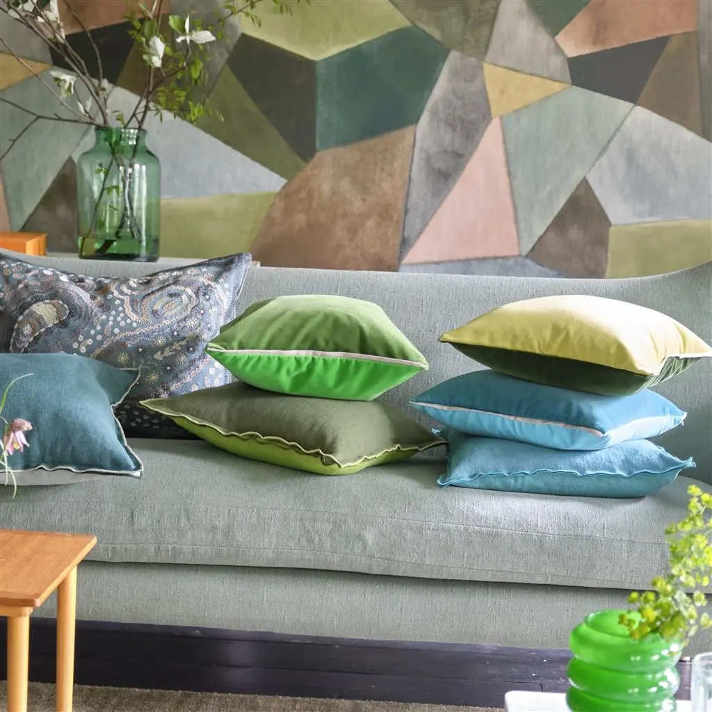 Varese Lime Decorative Pillow Designers Guild